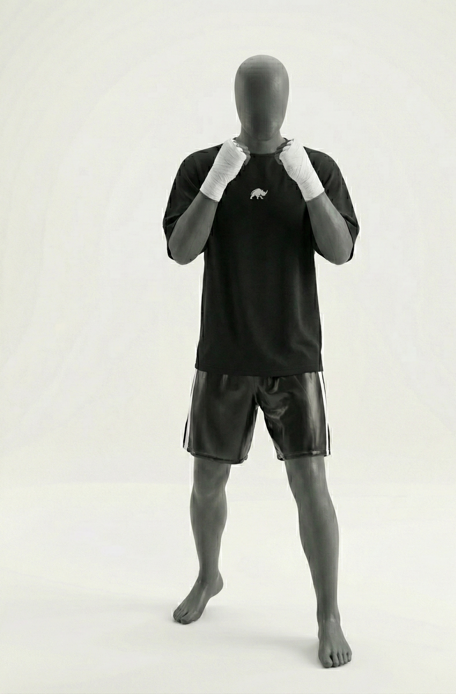 Camiseta Oversize Negra - WARNING