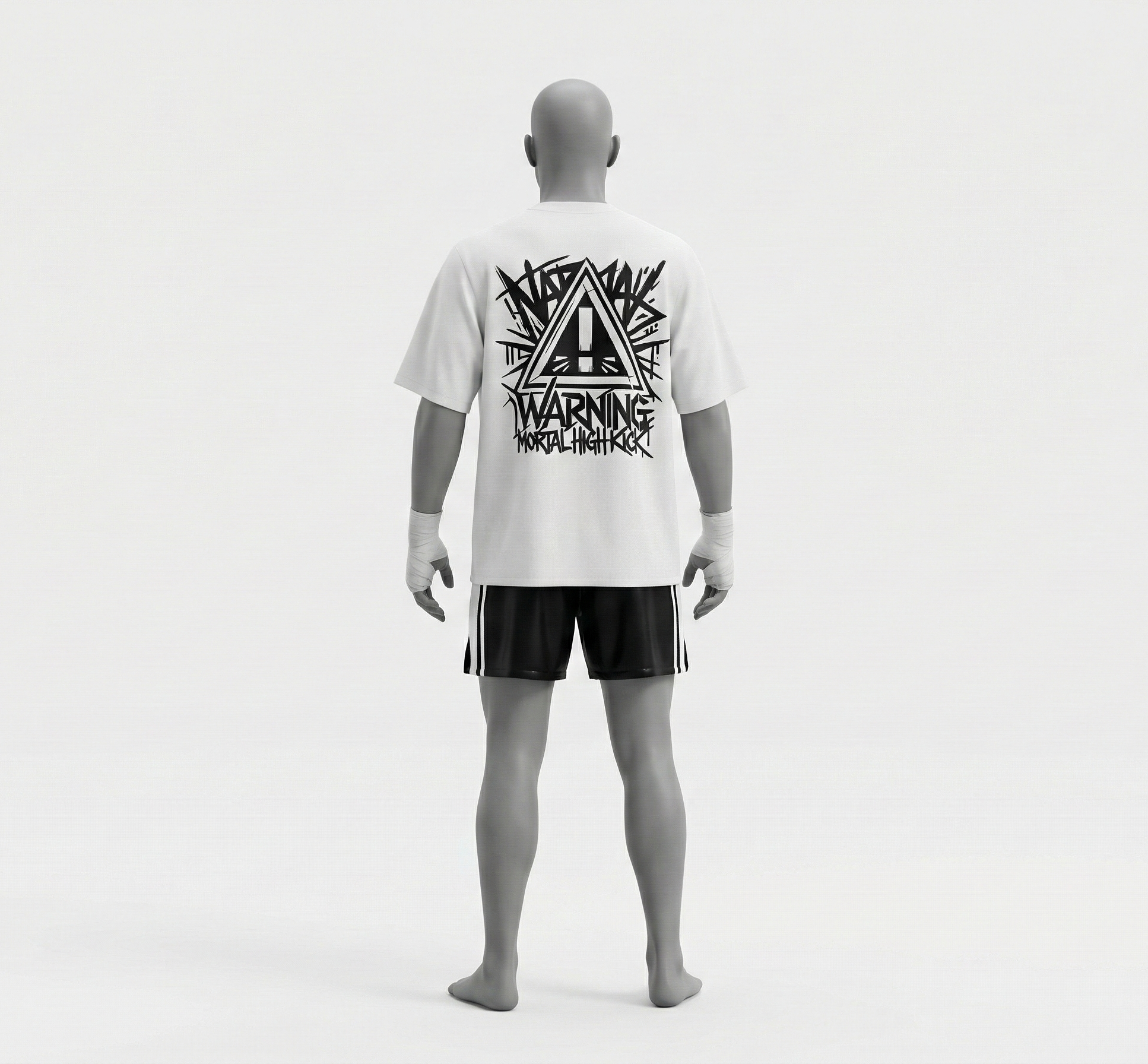 Camiseta oversize blanca de kombat life