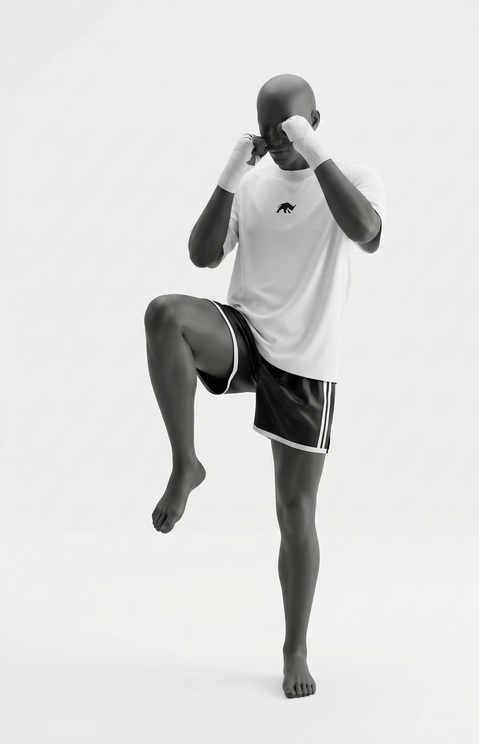 Camiseta blanca estilo oversizde de Kombat Life