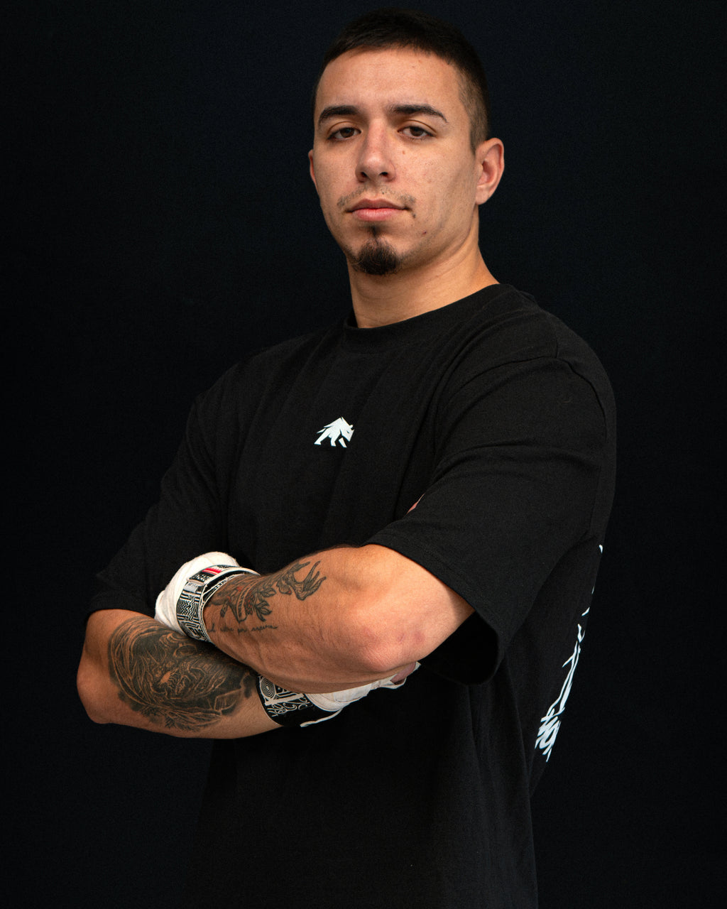 Camiseta Oversize WARNING negra.