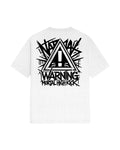 Camiseta Oversize Blanca - WARNING